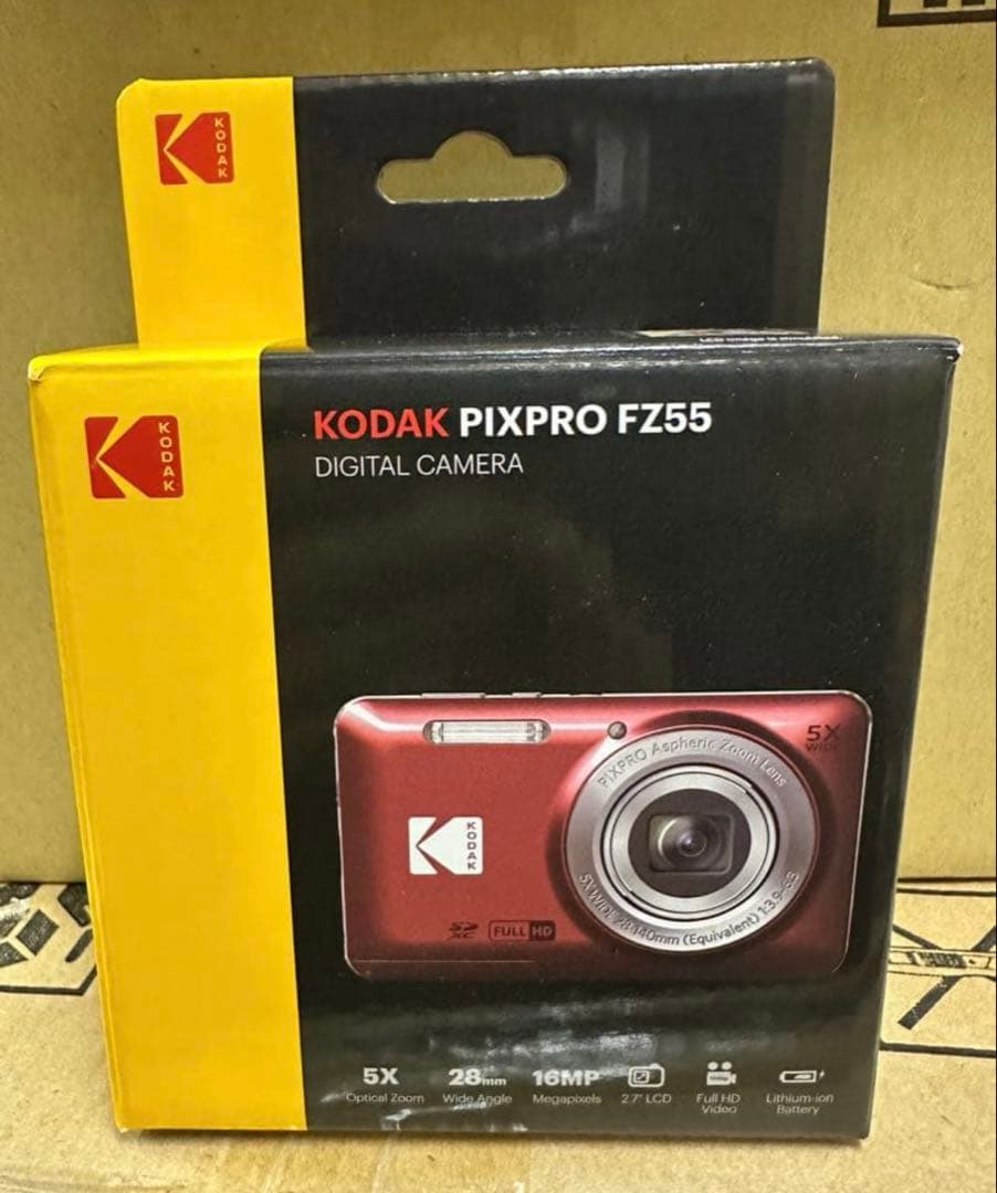 Kodak PIXPRO FZ55 デジタルカメラ 赤 KODAK PIXPRO FZ55 Friendly Zoom Point and Shoot Camera - FZ55RD