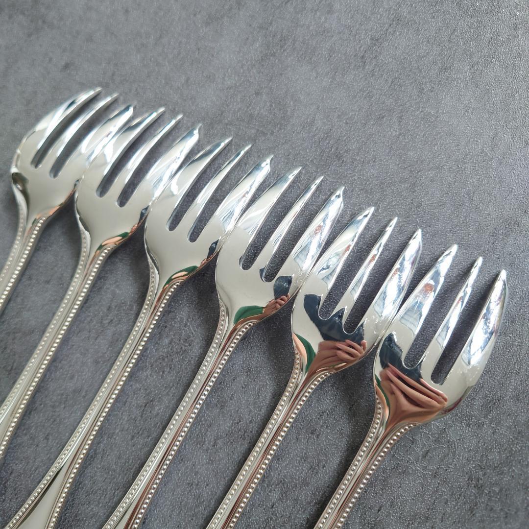 美品 クリストフル パール ケーキフォーク 6点 - メルカリ