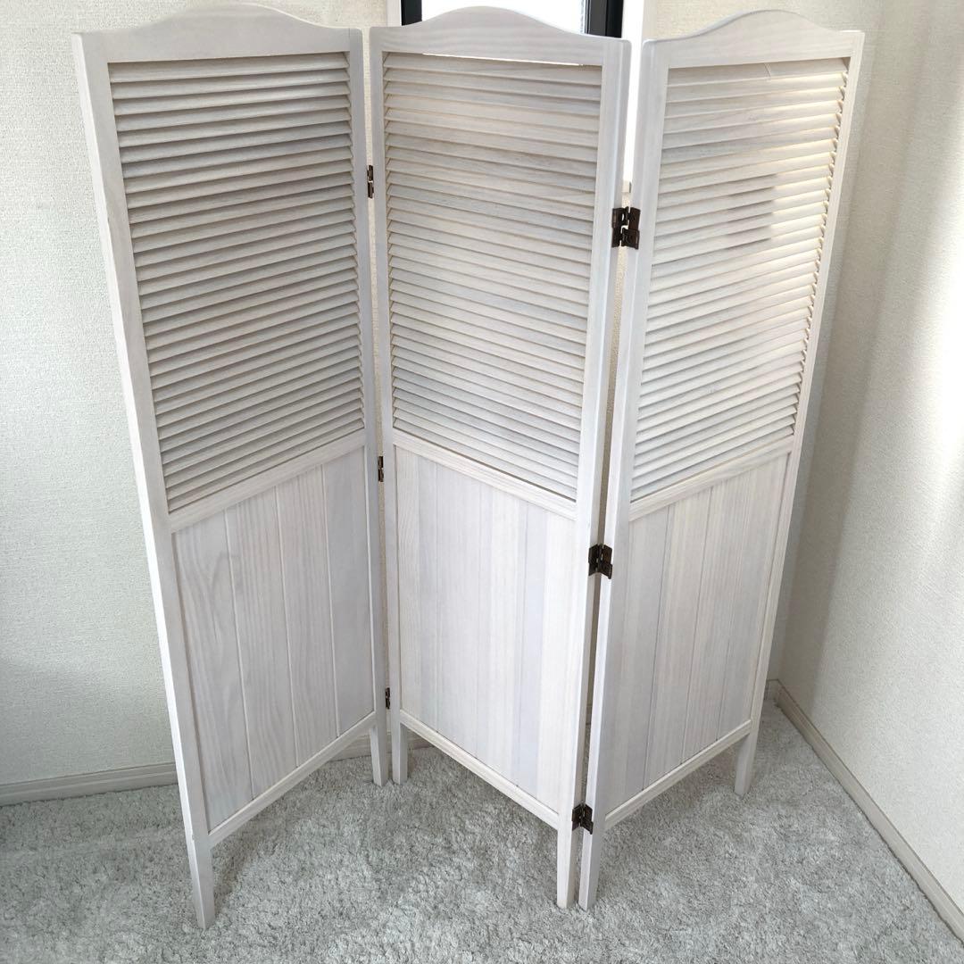 merry.san様 未使用品　シャビーウッド　パーティション　3連　間仕切り merry.san様 未使用品 シャビーウッド パーティション 3連 間仕切り