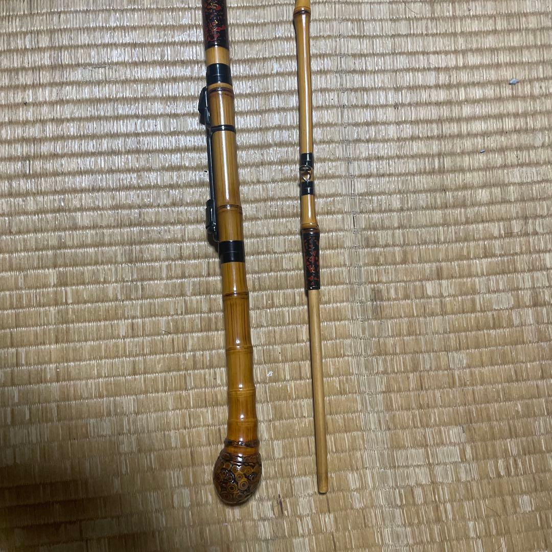 和竿 忍作約2.3m リールシート付き - メルカリ