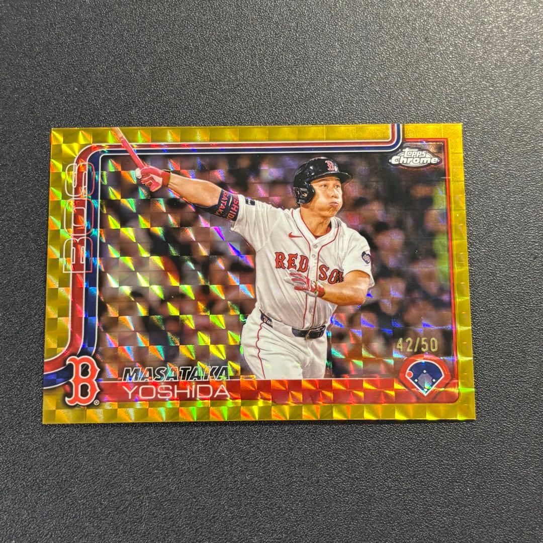 50枚限定 吉田正尚 2025 Topps Chrome GOLD - メルカリ