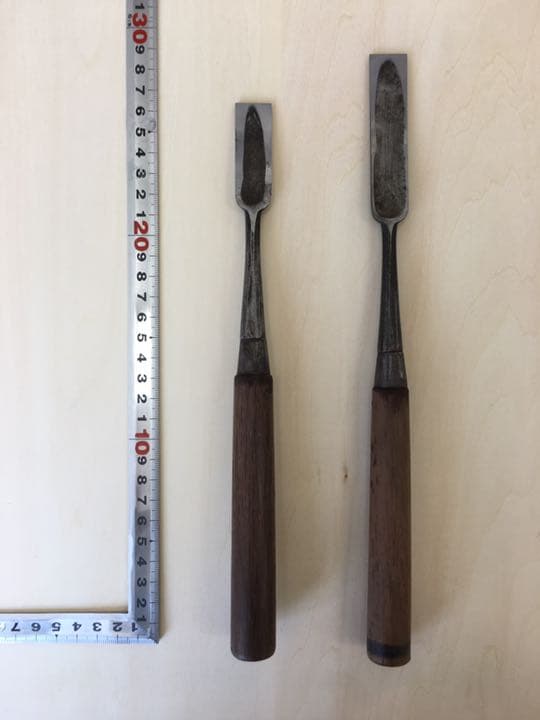 大工道具　突き鑿　2丁(1丁4200円) 2026年最新】Yahoo!オークション -突き鑿(工具、DIY用品)の中古品
