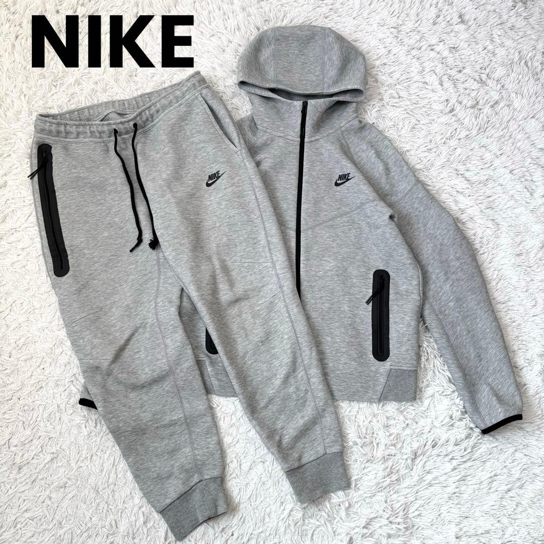 入手困難✨】ナイキ テックフリース 上下セットアップ グレー 上L 下XL
