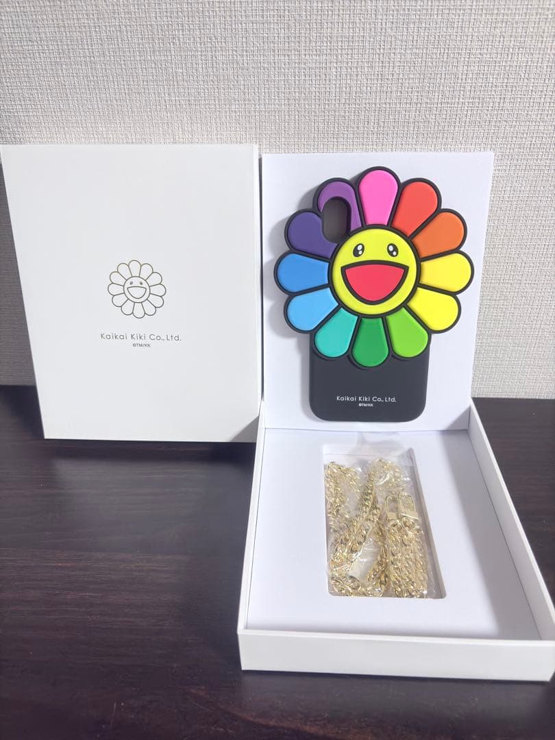 村上隆 Kaikai Kiki カラフル花形iPhoneXケース キーチェーン付 - メルカリ