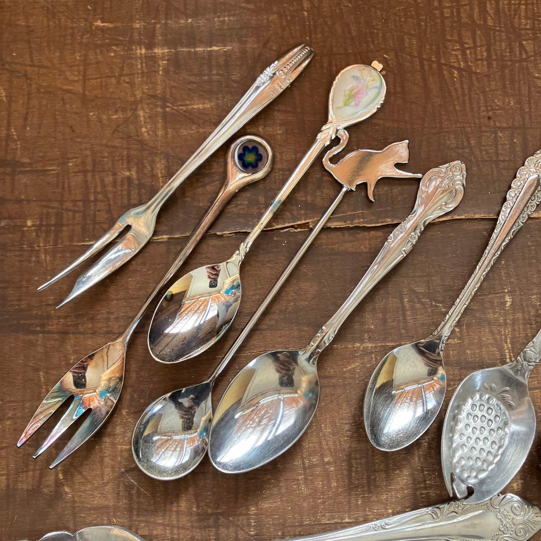 レトロ ヴィンテージ スプーン フォーク カトラリー 18本セット - メルカリ