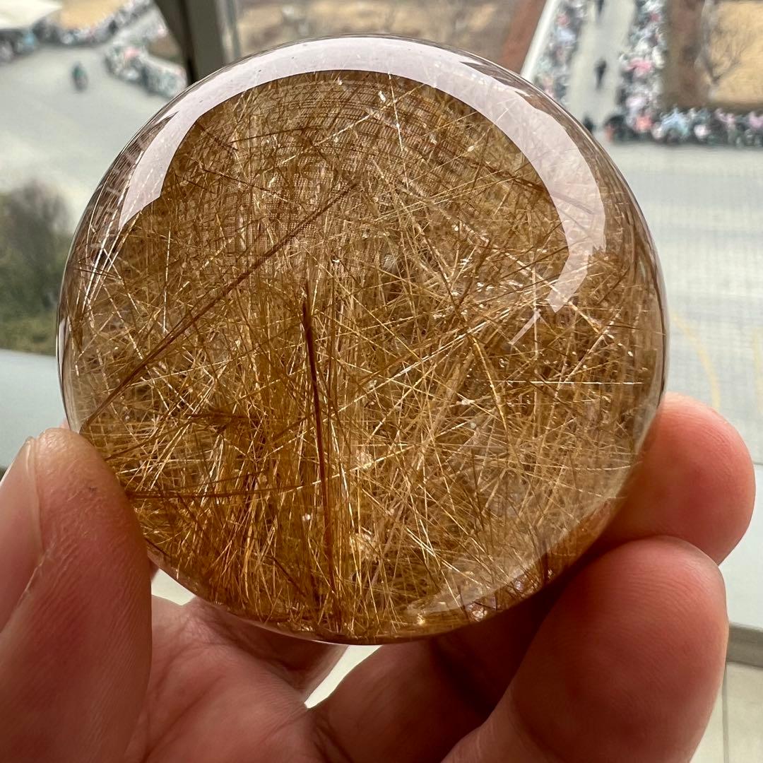 ⭐︎【極上品】タイチンクオーツ 置物 52.5mm 203g