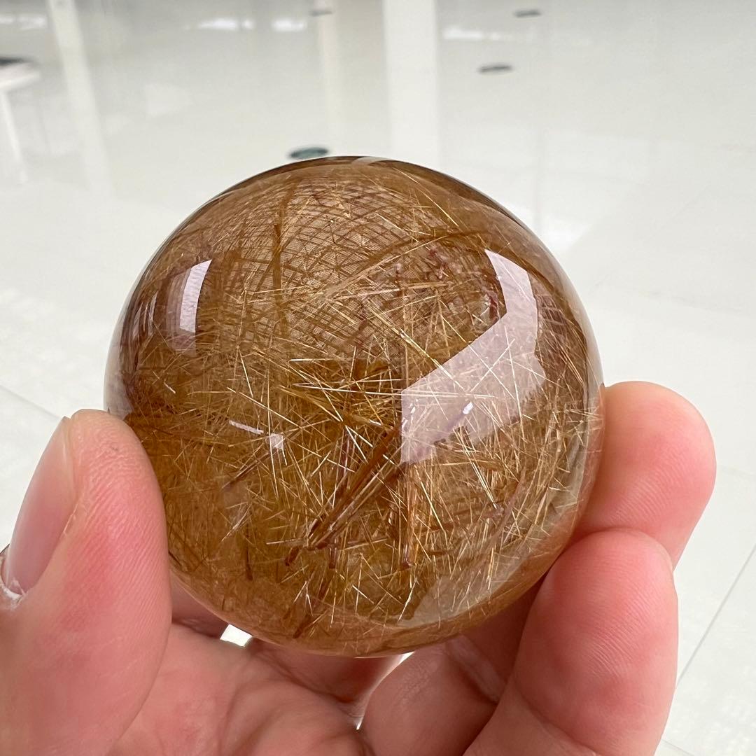 ⭐︎【極上品】タイチンクオーツ 置物 52.5mm 203g