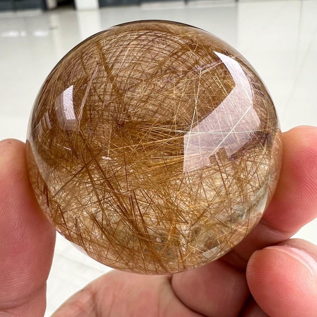 ⭐︎【極上品】タイチンクオーツ 置物 52.5mm 203g