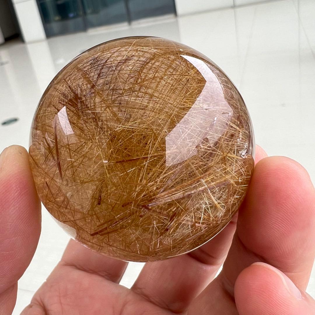 ⭐︎【極上品】タイチンクオーツ 置物 52.5mm 203g