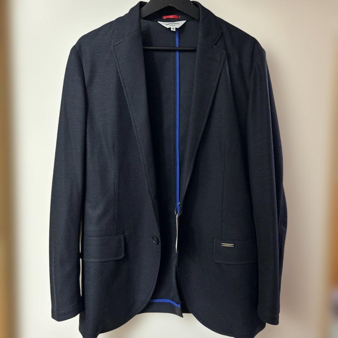 LANVIN スポーツ　ジャケット LANVIN SPORT スマートパディングHEAT NAVIブルゾン【はっ水