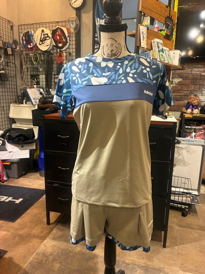 最終値下げ　Admiral 上下セットテニスウェア Lサイズ BEG ASICS（アシックス） ウインドブレーカー 上下 メンズ セットアップ