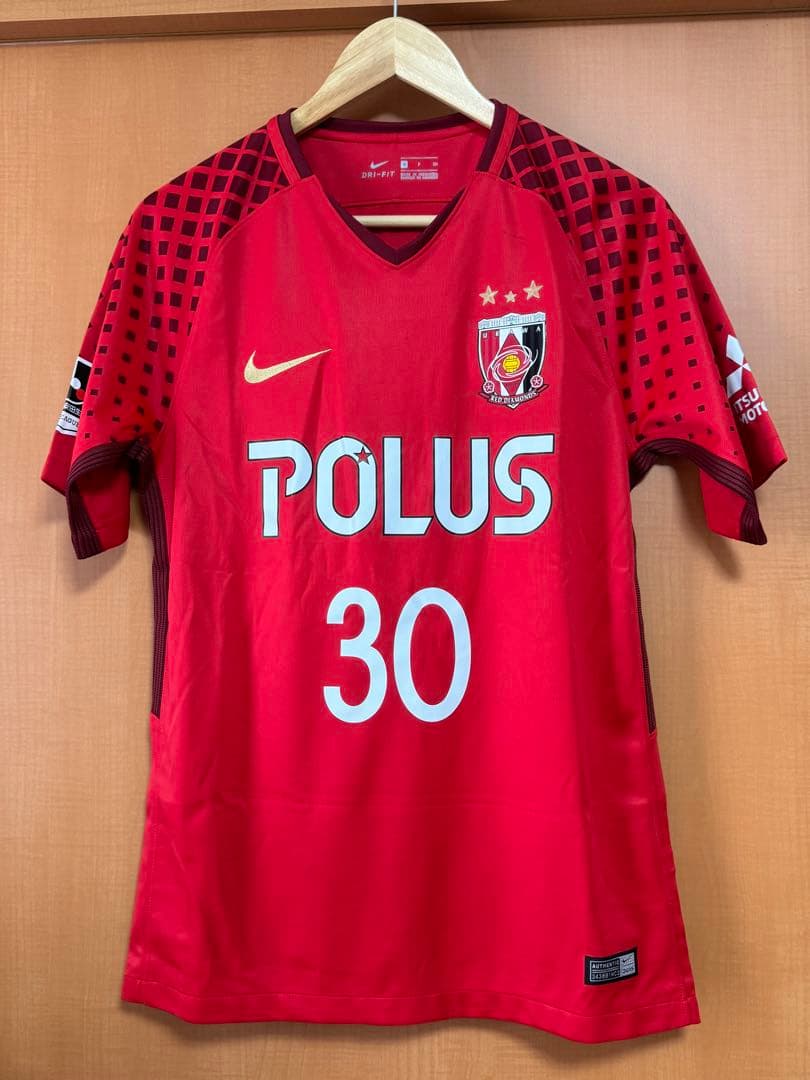 浦和レッズ 興梠慎三 ユニフォーム(2018年ホームS) 浦和レッズ (ウラワレッズ) サッカーユニフォーム メンズ SIZE XL