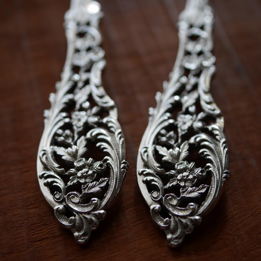 ◇アンティーク◇シルバー950◇JeanGranvigne◇スプーン2本セット◇