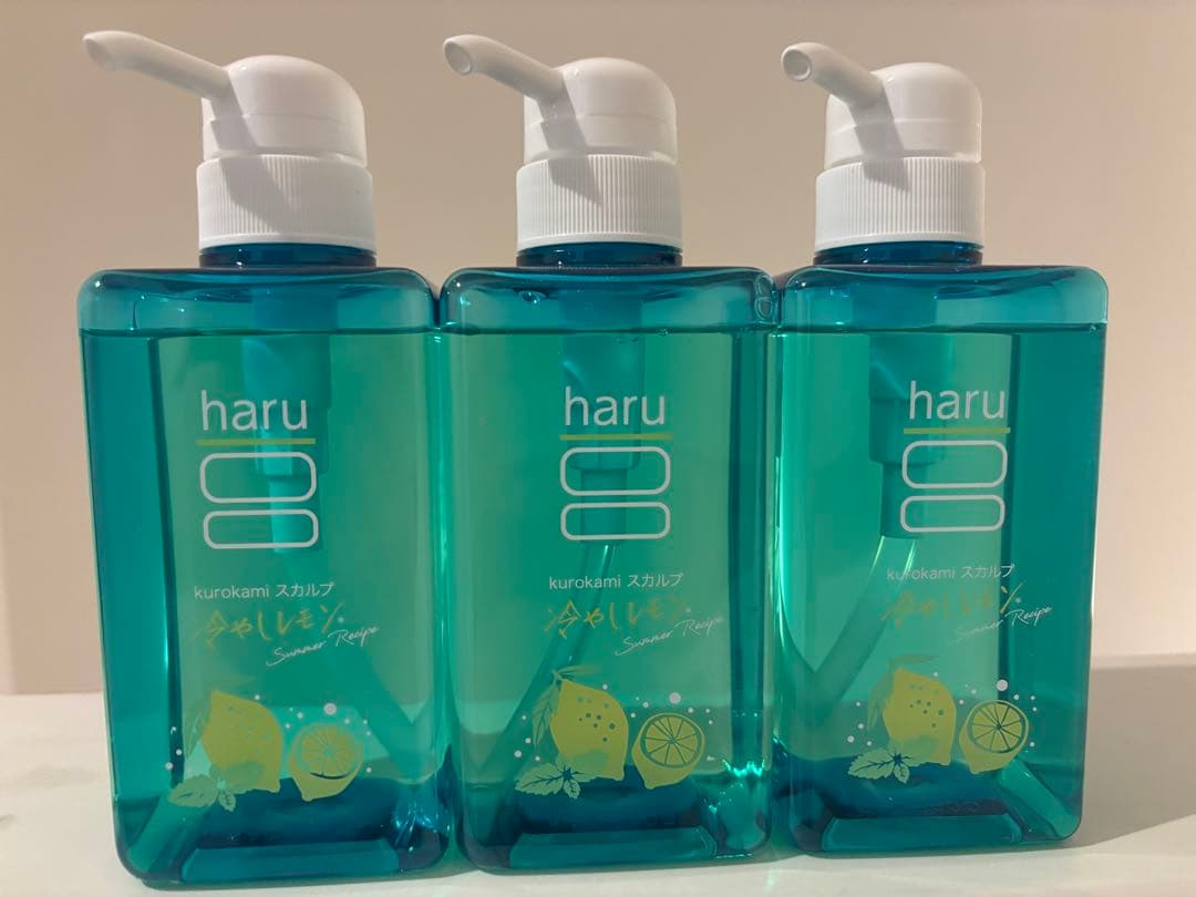haru スカルプシャンプー 冷やしレモン　3本セット kurokami Scalp（haru） - haru スカルプシャンプー冷やしレモン 3本