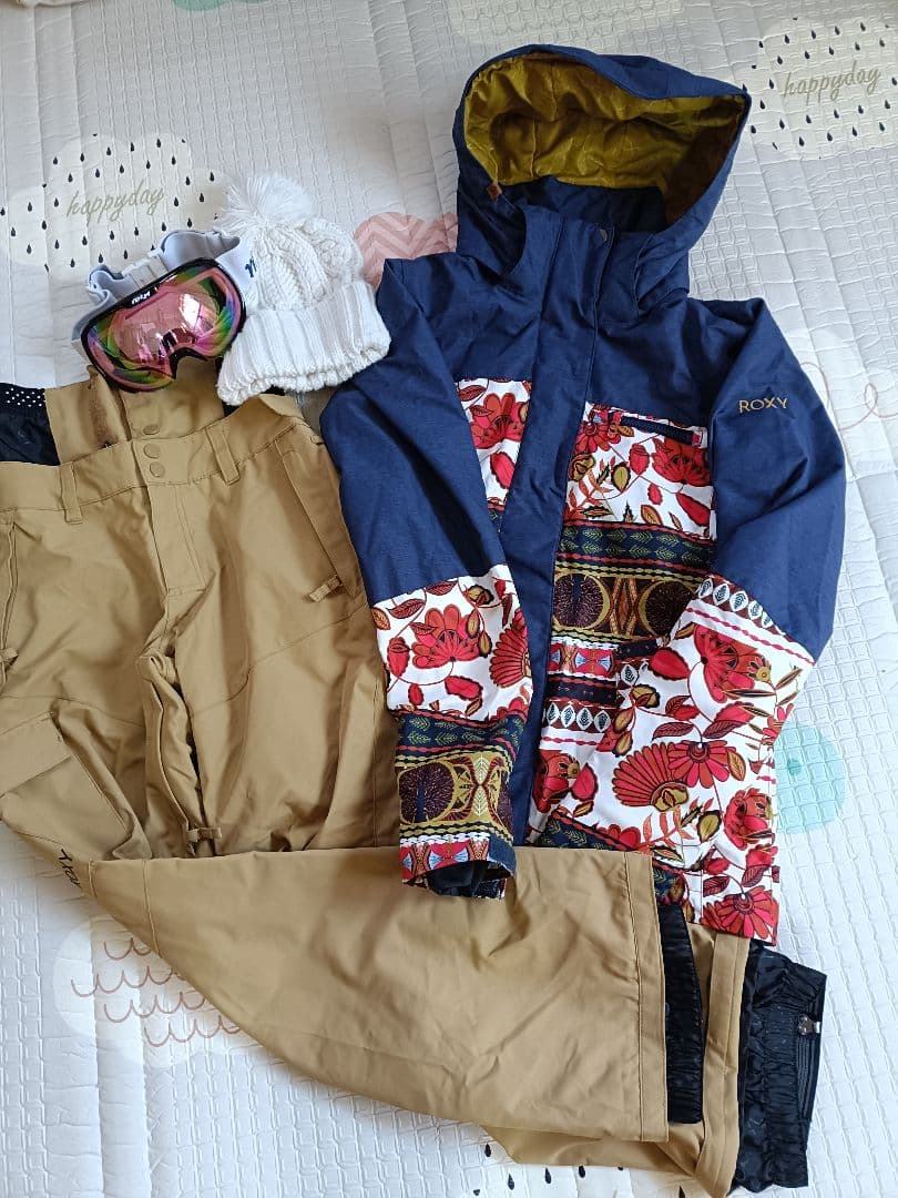 【美品】ROXY ロキシー　スキーウェアXS　 スキーゴーグル　ニット帽 楽天市場】ロキシー ニット帽 Roxy FOLKER BEANIE レディース ガールズ