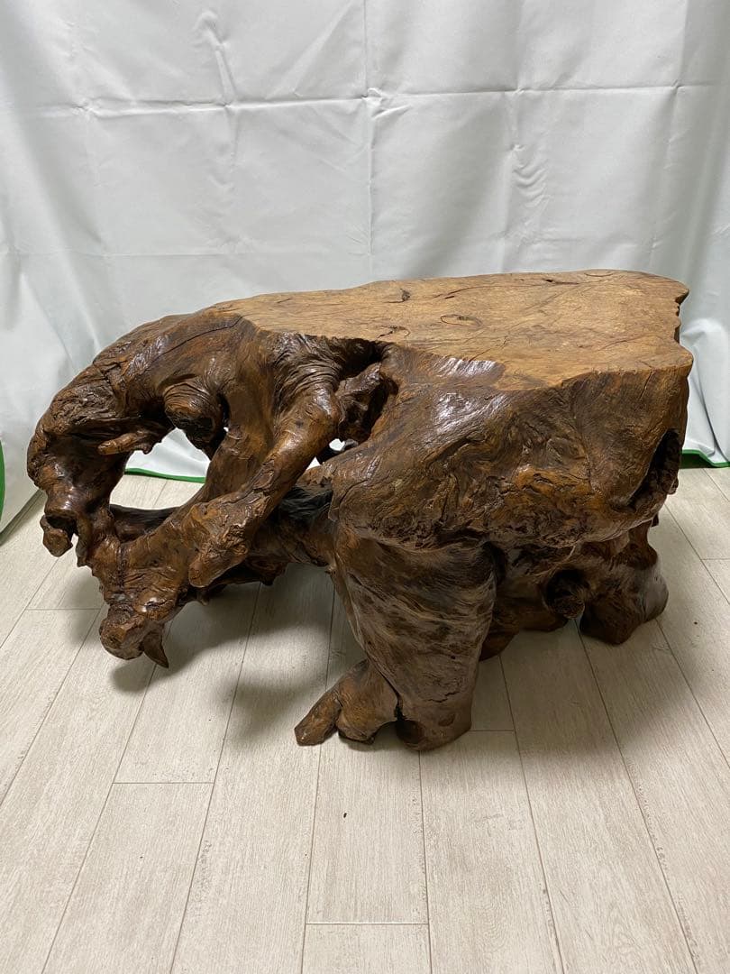 【一点物】天然木 根卓 無垢材 ローテーブル 座卓 飾り台 花台 古道具 古民家 一点物】天然木 根卓 無垢材 ローテーブル 座卓 飾り台 花台 古道具 古