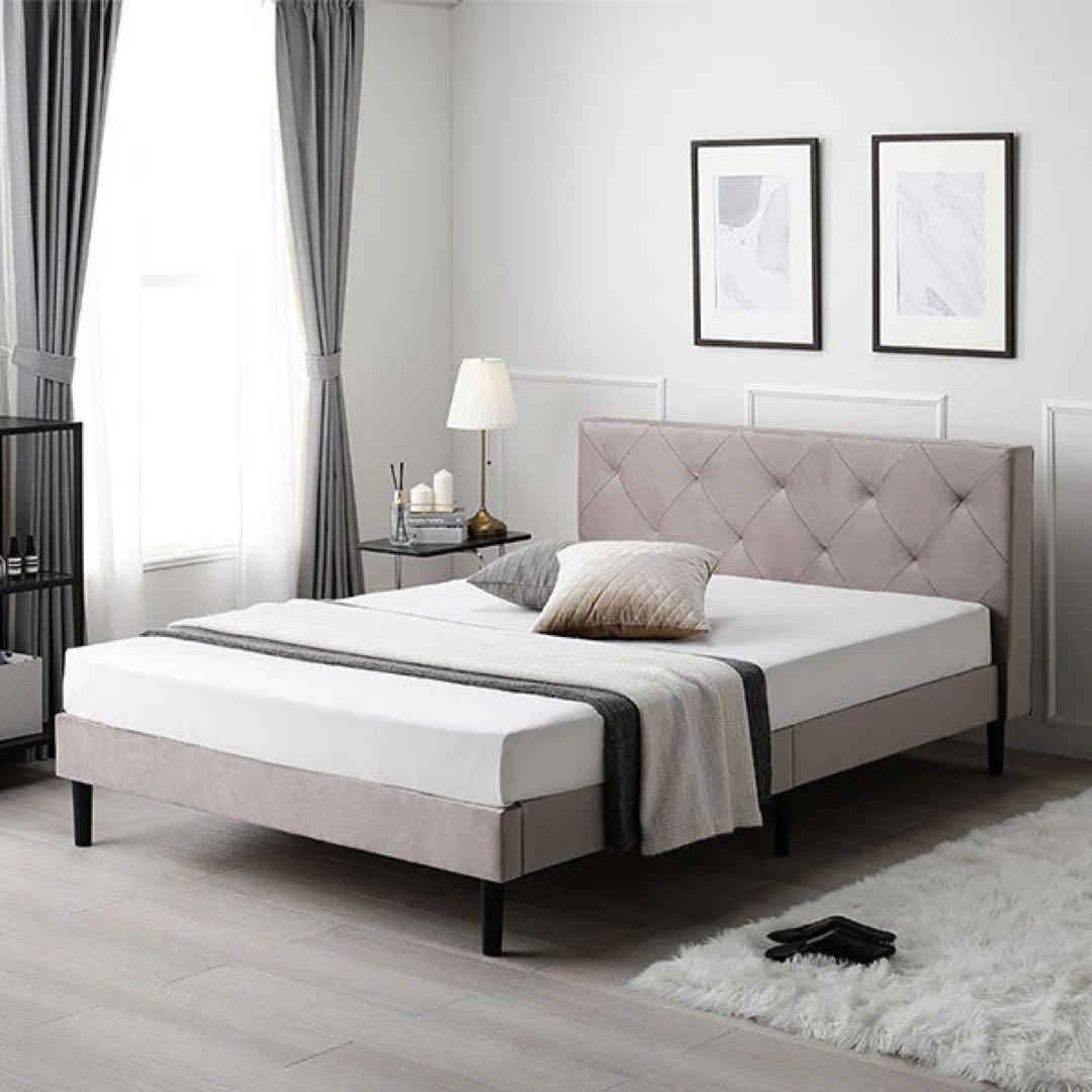 セミダブル ベルベット調 フレーム 楽天市場】[楽天スーパーSALE! 3/4 20:00 - 3/11 1:59] ベッドフレーム