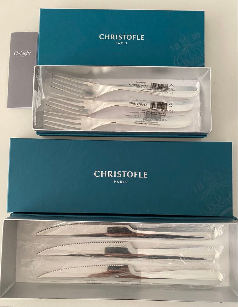 CHRISTOFLE Paris クリストフル　ナイフ & フォーク 6点セット christofle クリストフル ナイフ・フォークセット L | LAPIN ART ONLINE