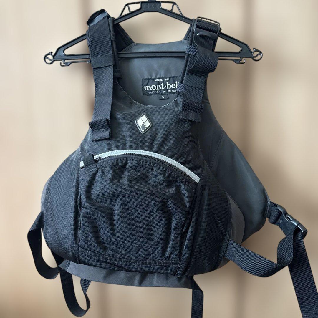 mont-bell ブラック ライフジャケット Lサイズ 2306163_bk.webp