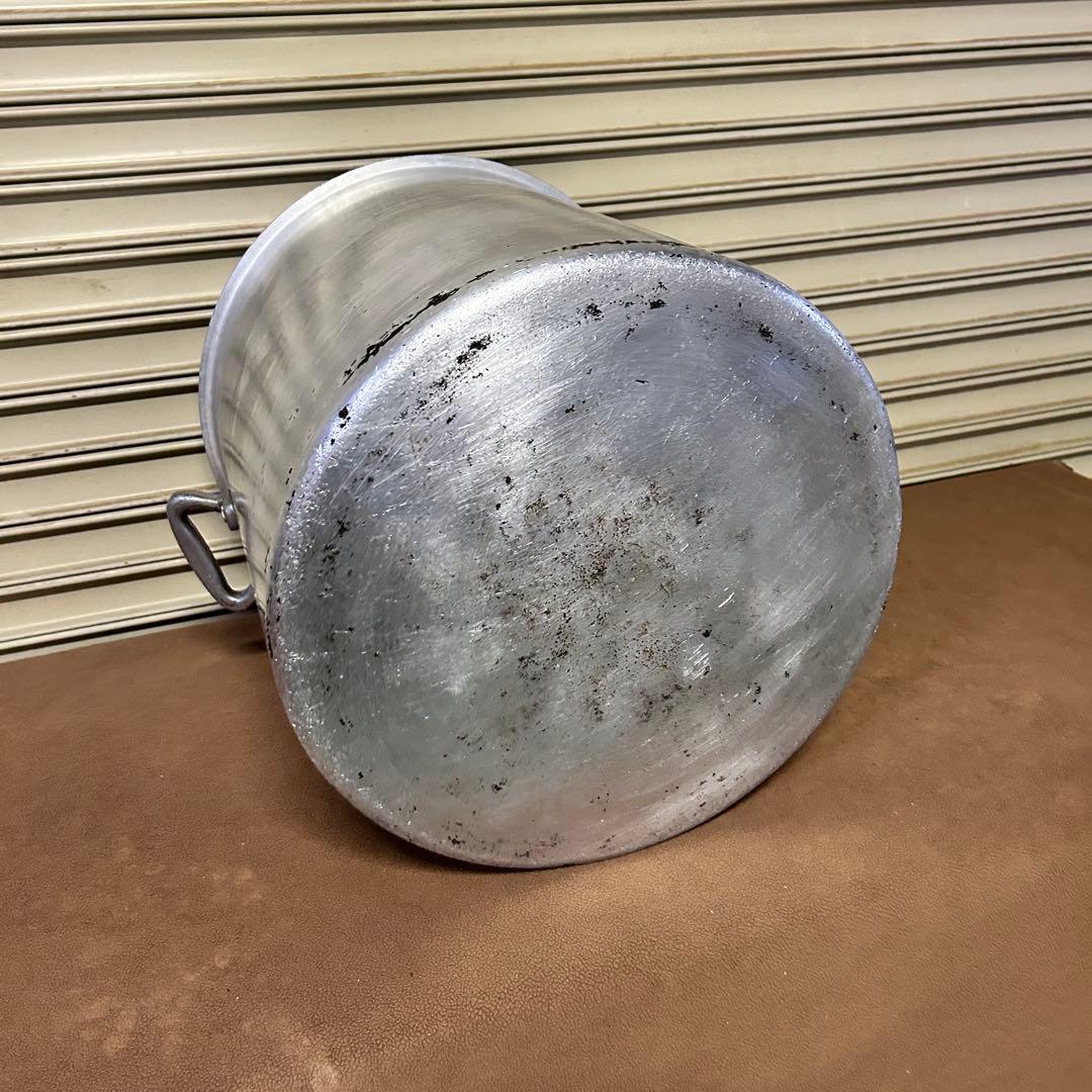 CF43☆アルミ製☆ 特大 寸胴鍋 両手鍋 直径44.5㎝ 厨房 業務用 359