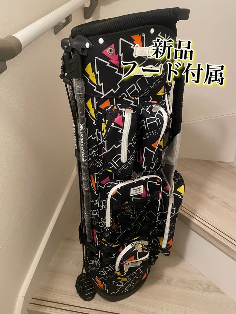 新品　HORN GMT ホーン ガーメント ブラック　キャディバッグ HORN GARMENT ホーンガーメント HORN G.M.T スタンドキャディバッグ