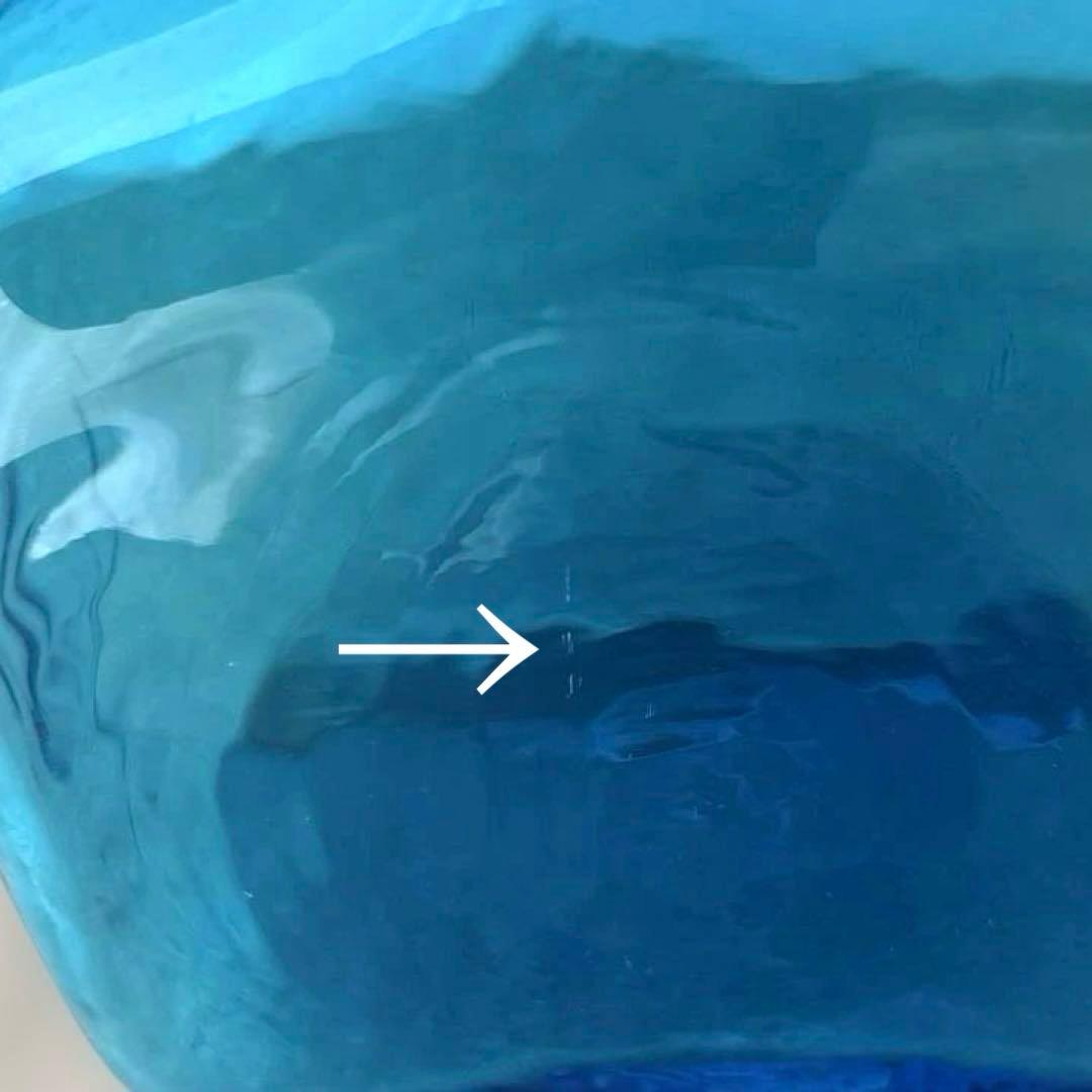 倉敷ガラス 片手付花瓶 花瓶 瓶 吹きガラス - メルカリ