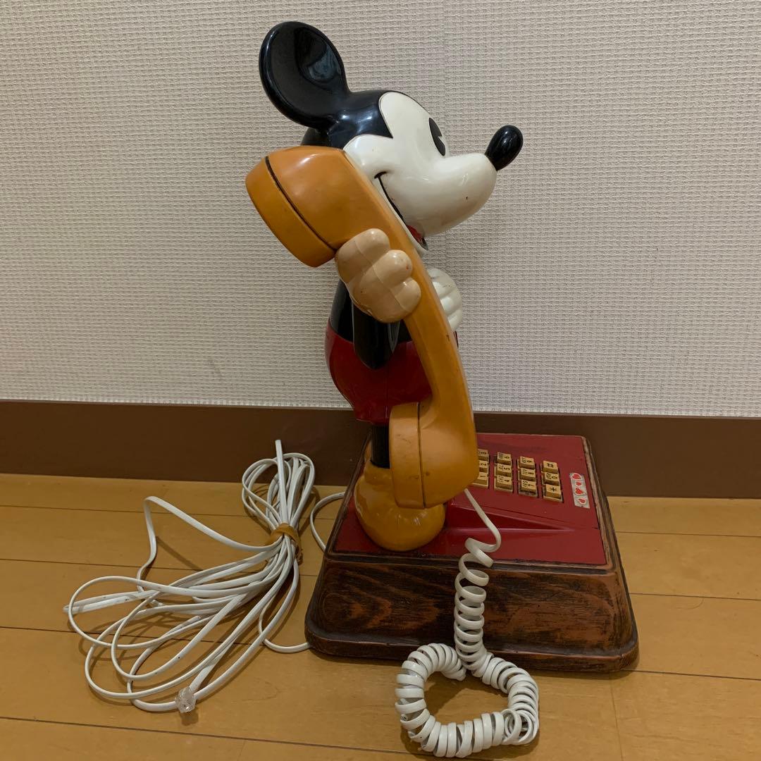 ヴィンテージ ミッキーマウス電話機 昭和レトロ - メルカリ