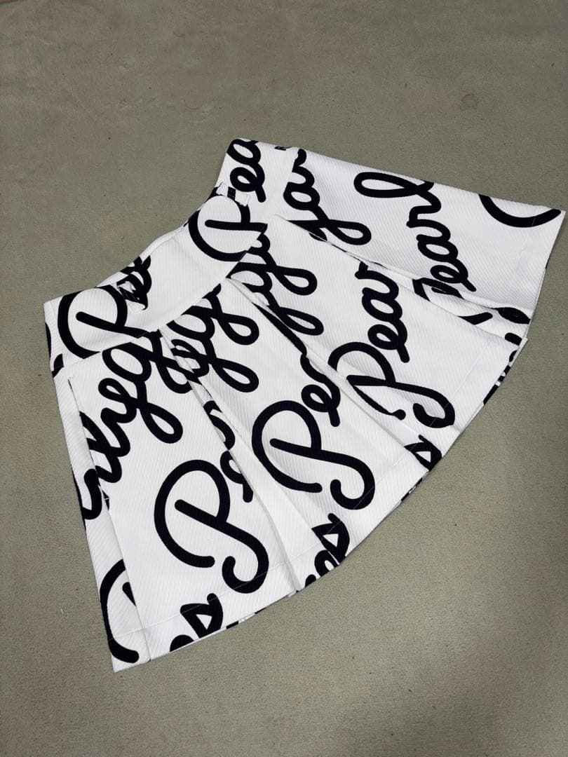 超美品）パーリーゲイツ 、筆記体ロゴグラフィック柄シリーズ、サイズ1