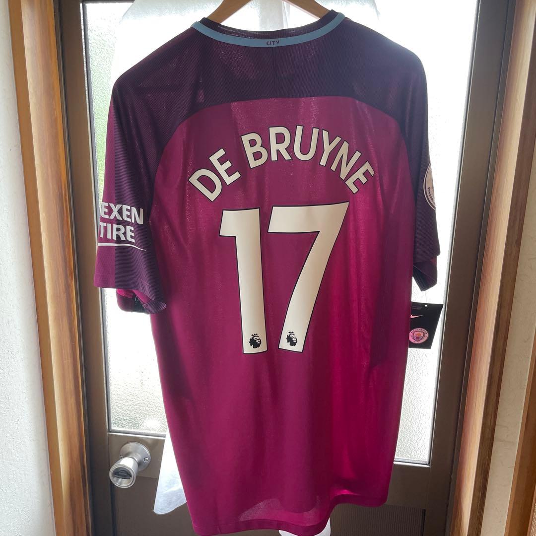 未着用 正規品 17-18 マンチェスターシティ(アウェイ)デ・ブライネ マンチェスターシティ 24-25 アウェイ 半袖 ユニフォーム No.17 デ