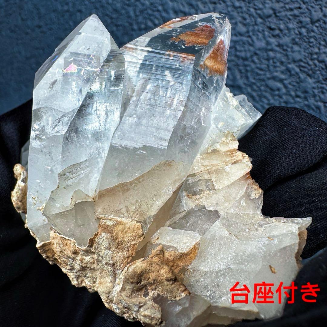 希少高透明度❗️マニカラン産レインボーヒマラヤ水晶クラスター超強いパワーA1409 マニカラン/パールヴァティー産ヒマラヤ水晶クラスター - ヒマラヤ水晶