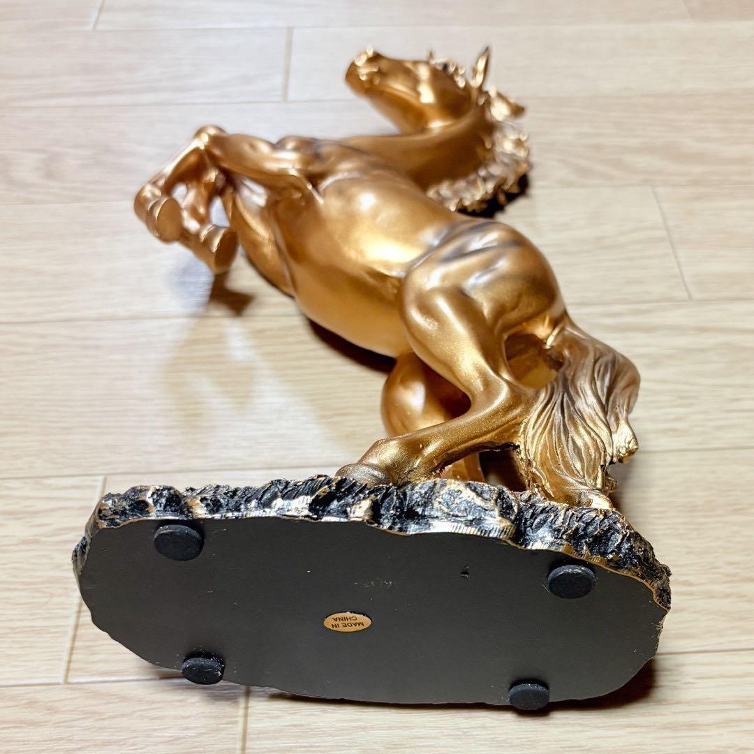 金運仕事運UP 金馬＆黒馬 風水 開運 置物 午年 インテリア 開運