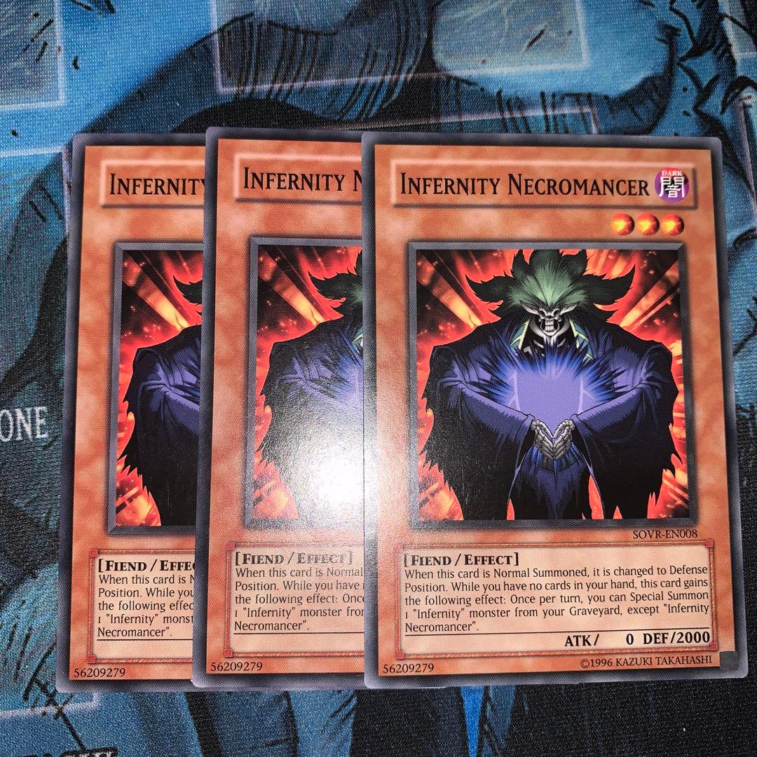 遊戯王 英語版 インフェルニティネクロマンサー×3 - メルカリ