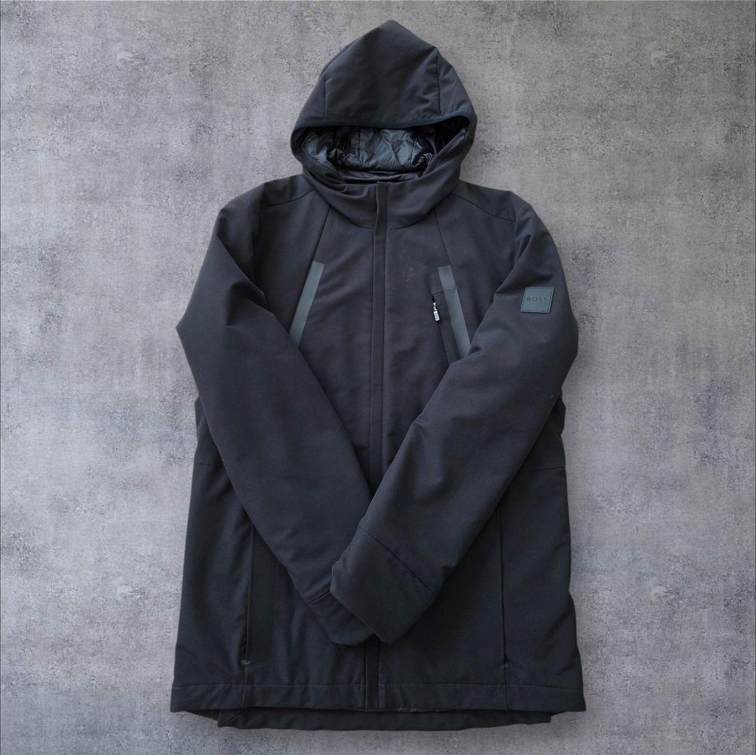 HUGO BOSS フード付き ジャケット ブラック ヒューゴボス - メルカリ