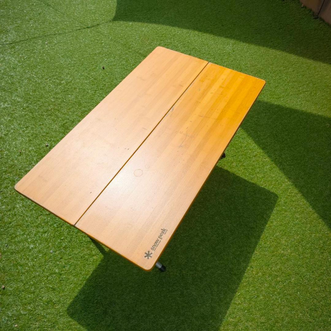 廃盤  peak LV-100T ワンアクションローテーブル竹 スノーピーク ワンアクションローテーブル竹 LV-100T snow peak - メルカリ