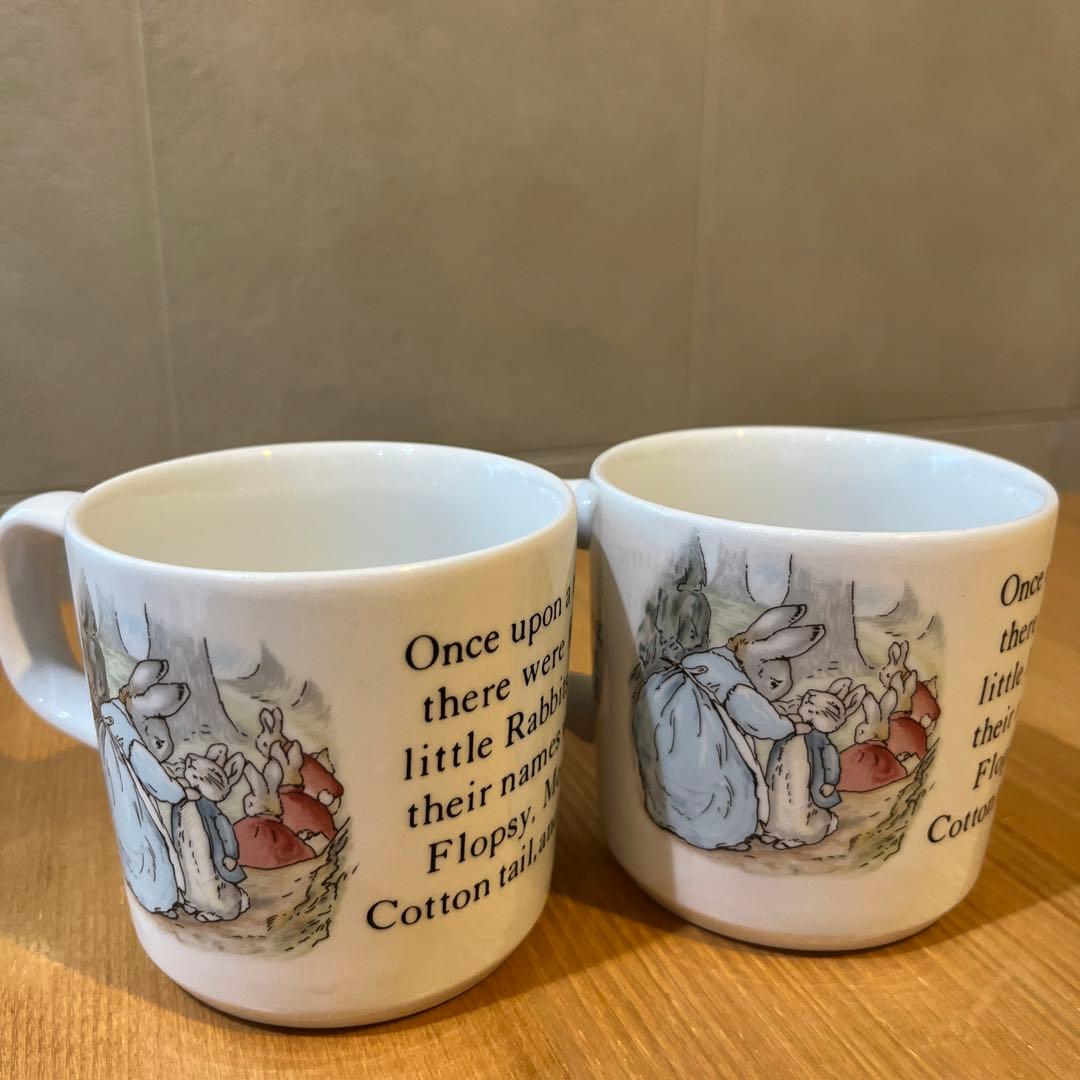 旧刻印ウェッジウッドWedgwood ピーターラビット ナーサリー3点セット