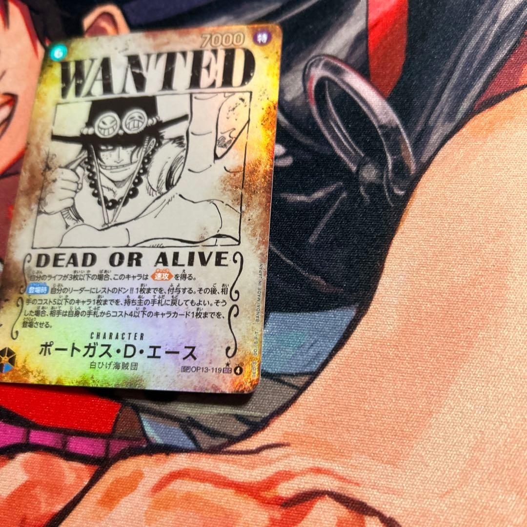 ワンピースカード 受け継がれる意志 エース手配書sp - メルカリ