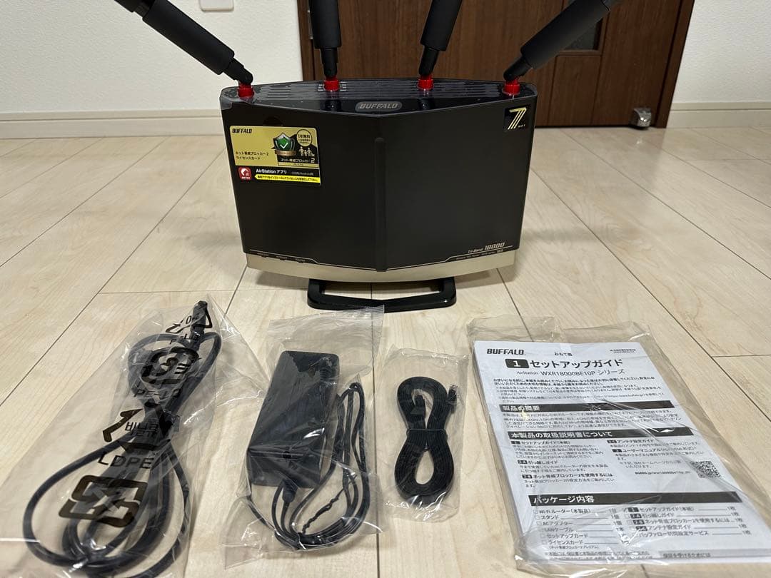 バッファロー 無線LANルーター WXR18000BE10P BUFFALO（バッファロー） 無線LANルーター WXR18000BE10P/D [Wi-Fi7