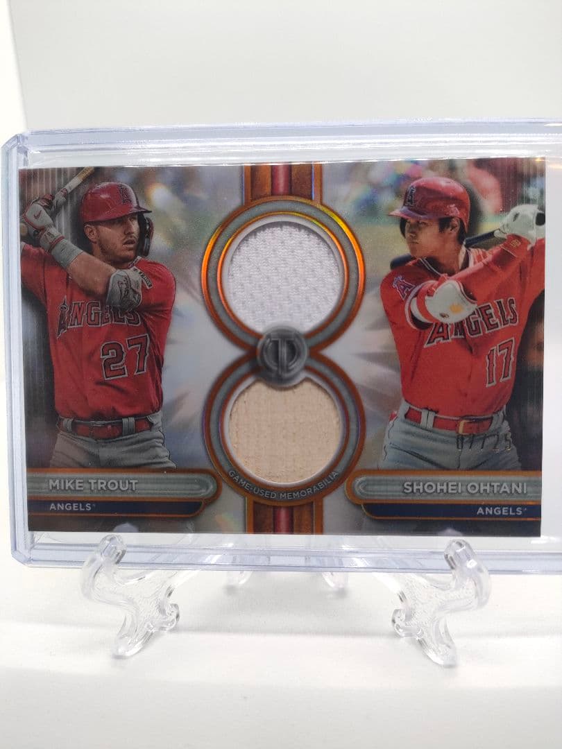 ぴっくらぽん様専用25シリ】大谷翔平/トラウト試合着用ユニ&バット