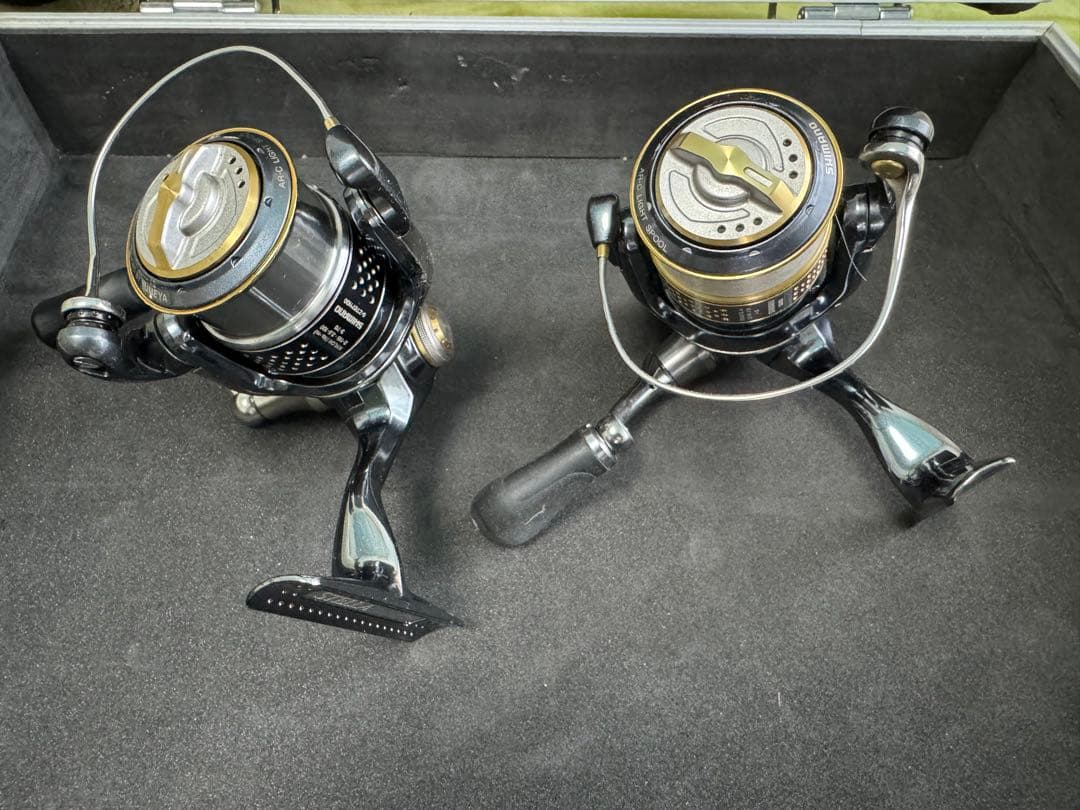 SHIMANO 10ステラ 1000S シマノ 10ステラ 1000PGS 夢屋 ハンドルノブ装着品 中古スピニング