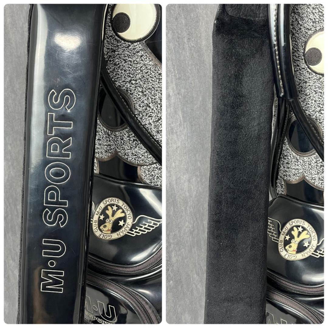 希少 ミエコウエサコ キャディバッグ エナメル キャスター付 刺繍