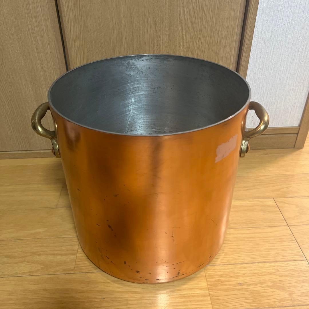 銅鍋蓋付き 銅鍋 両手鍋ガラス蓋 丸山技研 レトロ 玉付き｜Yahoo!フリマ（旧PayPay