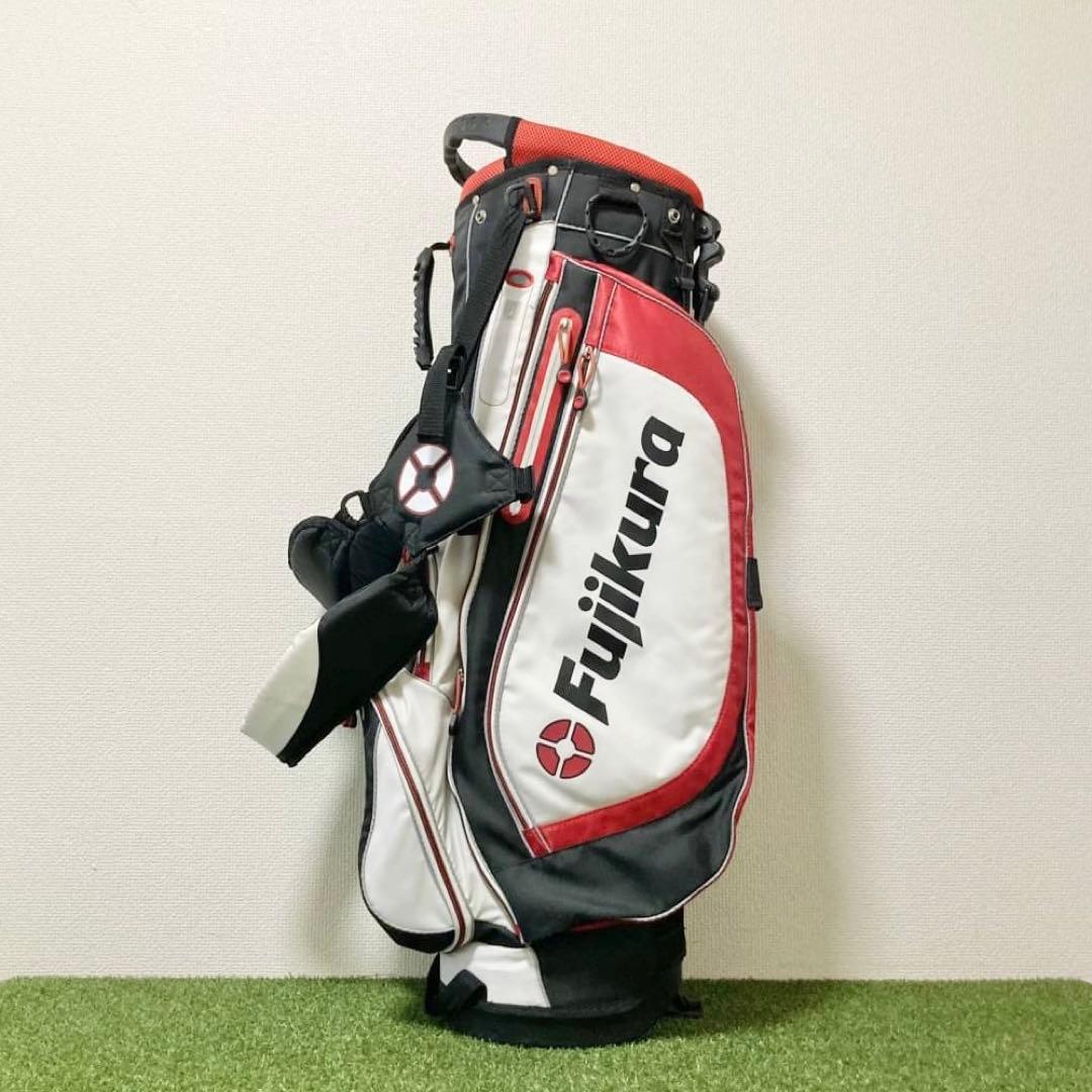 貴重☆アスリート仕様 フジクラ キャディバッグ 軽量 スタンド式