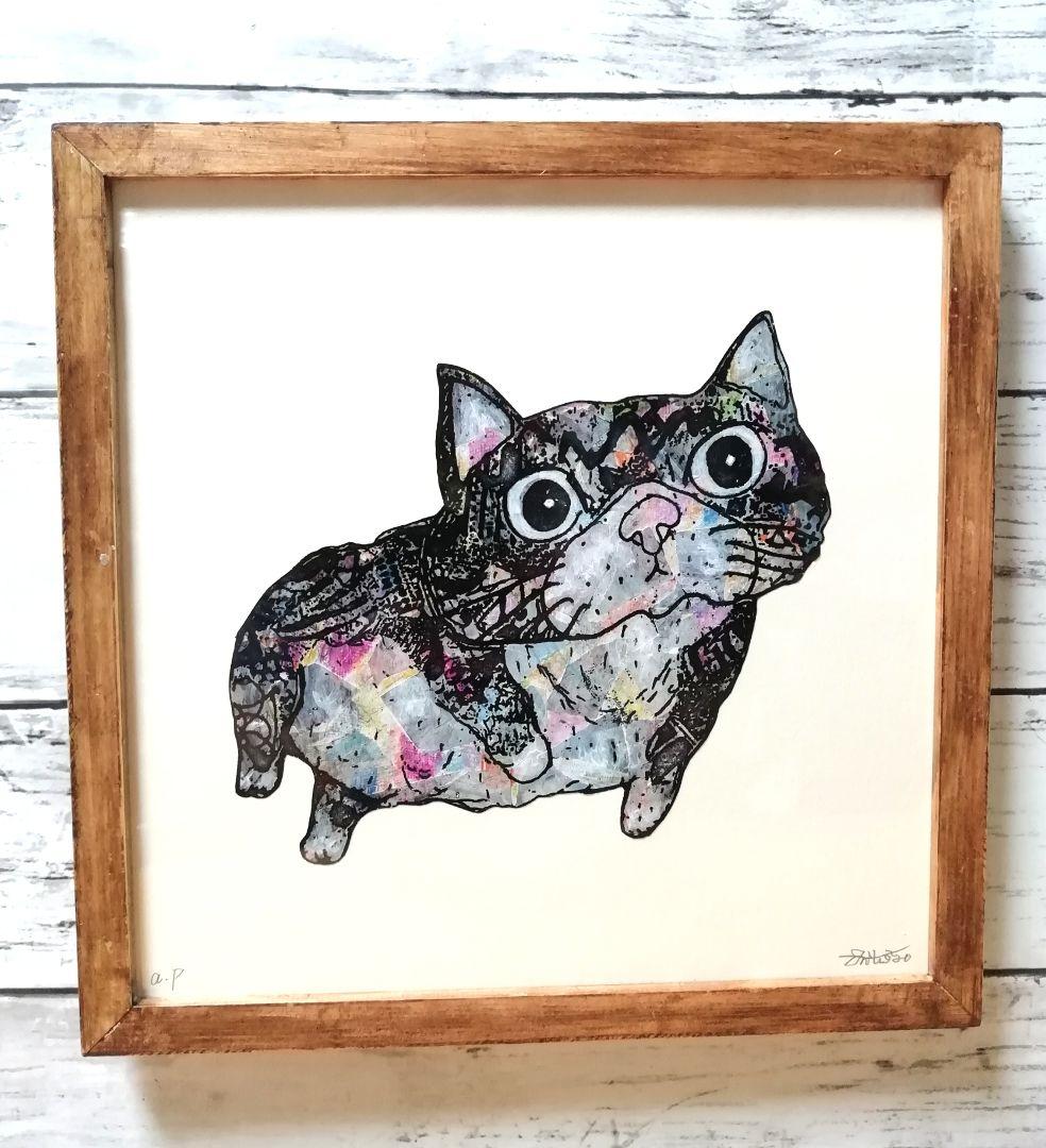 額縁ご確認ページ　プカプカ猫　ひらめき猫×2 おまもり猫 ミニぷかネコちゃん | おもちゃ・ホビー・ゲーム・縁日玩具 大国屋