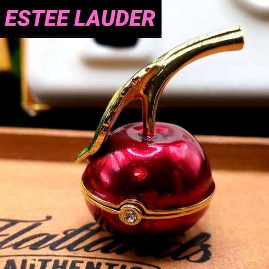 元箱付き エスティローダー 練り香水 コンパクト アップル ゴールドとレッド エスティローダー 練り香水 プライベート コレクション｜Yahoo!フリマ