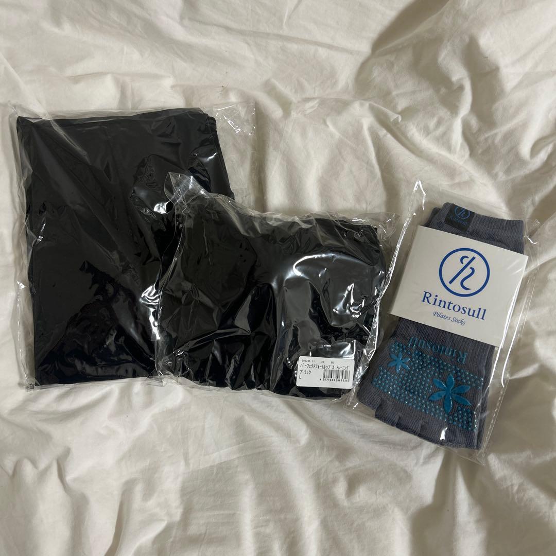 Rintosull ブラック トレーニングウェア 3点セット Rintosull ブラック トレーニングウェア 3点セット