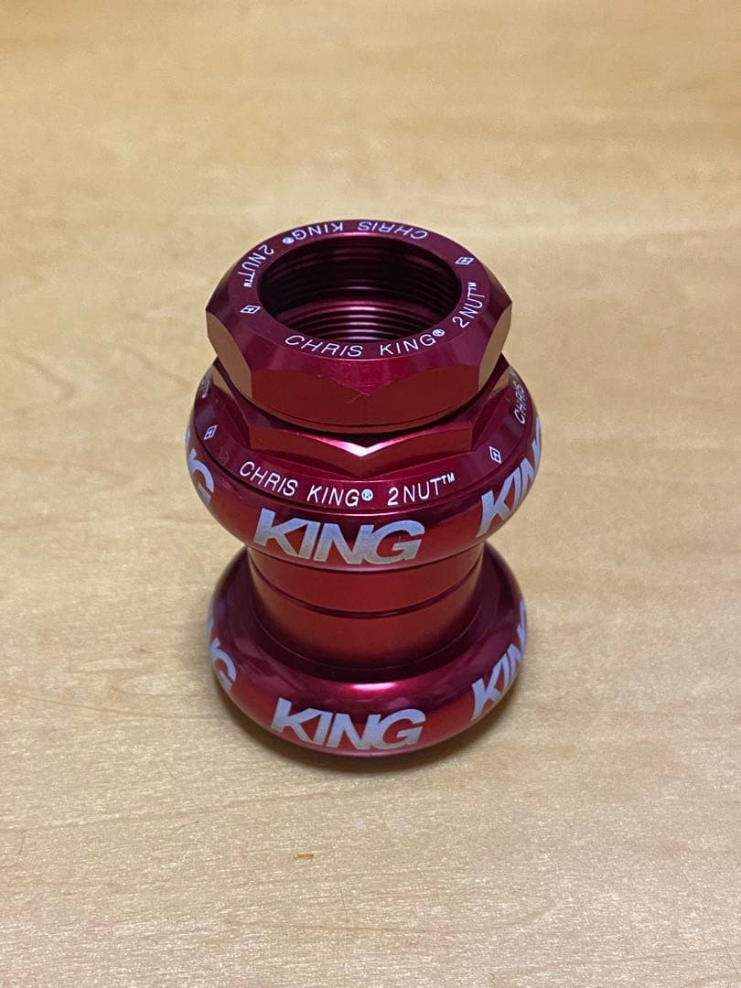 未使用品　クリスキング 1インチ 2nut レッド CHRIS KING GripNut 1