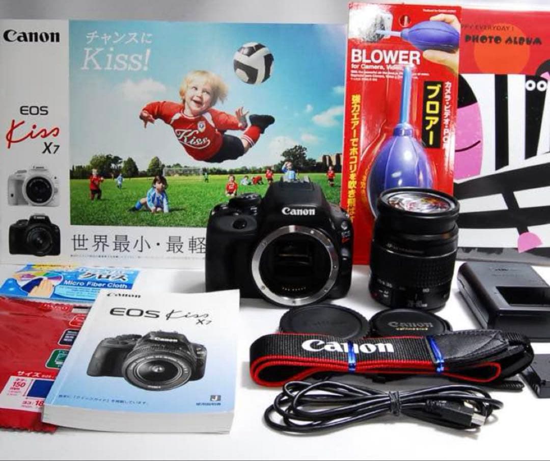 ❤美品❤初心者オススメ❤️スマホ転送OK❤️kiss X7❤届いてすぐに使える❤