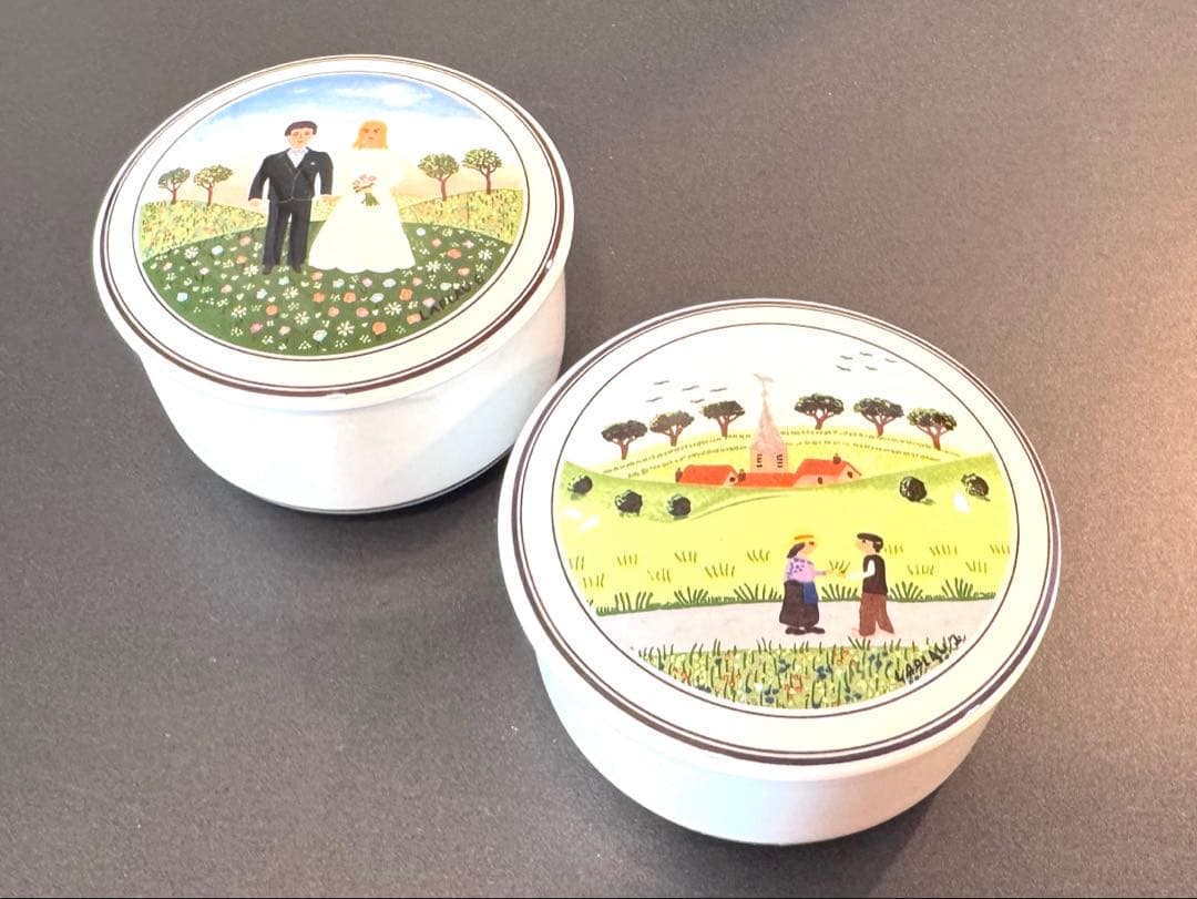 Villery & Boch 陶器小物入れ　2個セット Amazon.co.jp: 小皿 2枚セット Villeroy&Boch ビレロイボッホ 食器 皿