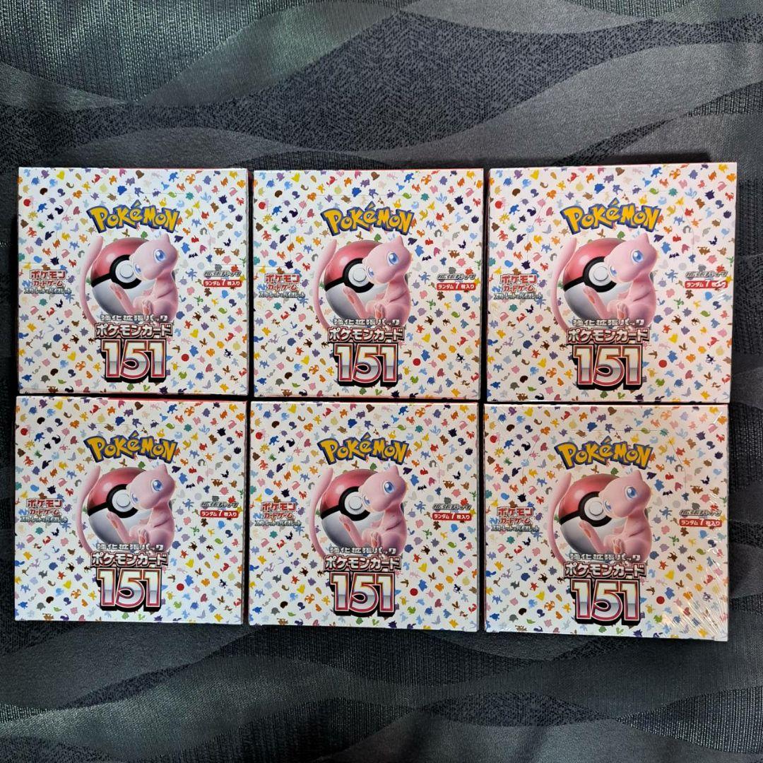 ポケモンカードゲーム 151 シュリンク付き6BOX