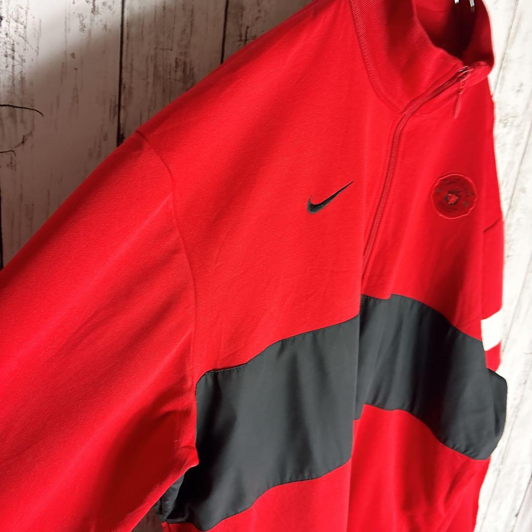 00s NIKE マンチェスターU トラックジャケット ブロークコア 赤 XL